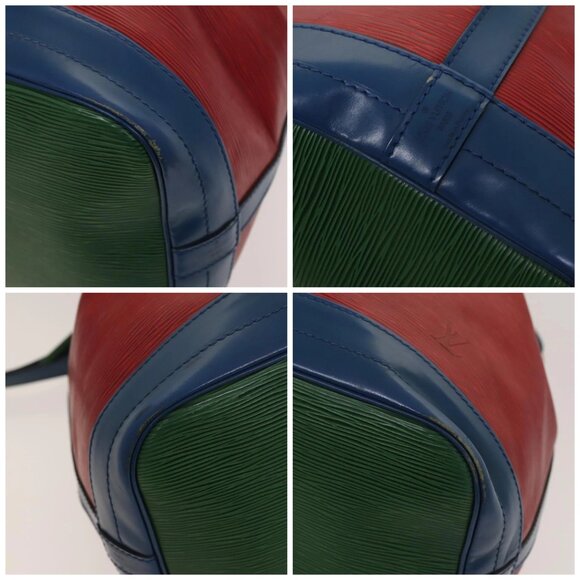 LOUIS VUITTON Epi Toriko Color Noe Bag Red Blue Green M44084 LV Auth 119123 - Picture 14 of 16
